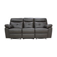 Half Genuine Full Recliner Leather Sofa Set REC 126